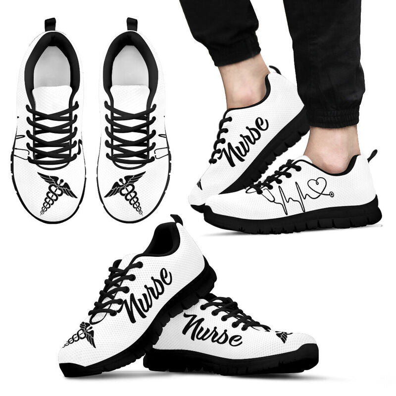 Nurse- White Kd Sneakers, Running Shoes, Shoes For Women, Shoes For Men, Custom Shoes, L- Love Sneakers