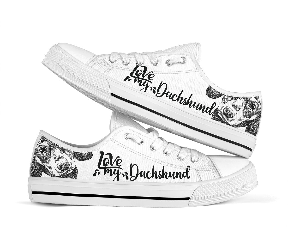 Love My Dachshund - Low Top Shoe - Love Love Top Shoes