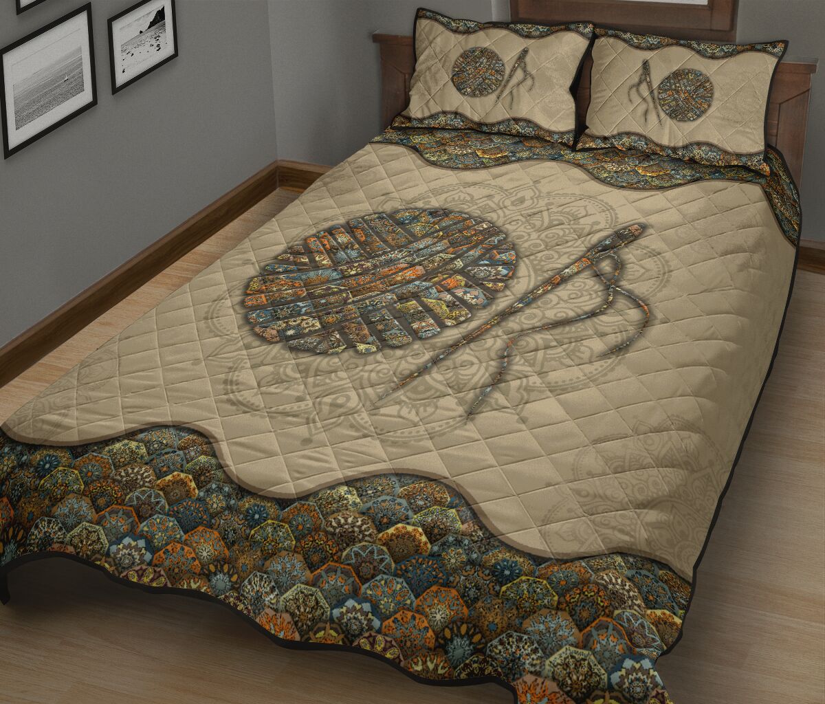 Quilt Bed Set - Mandala - Crochet 17 - Love Quilt Bedding Set