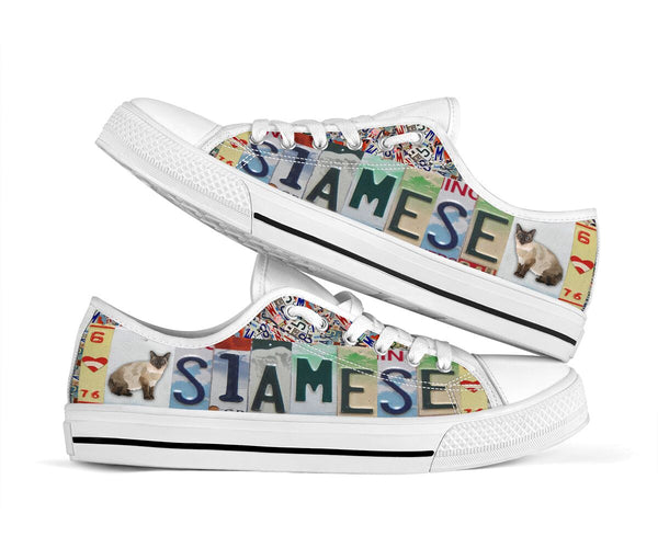 Siamese License Plates Low Top Shoes