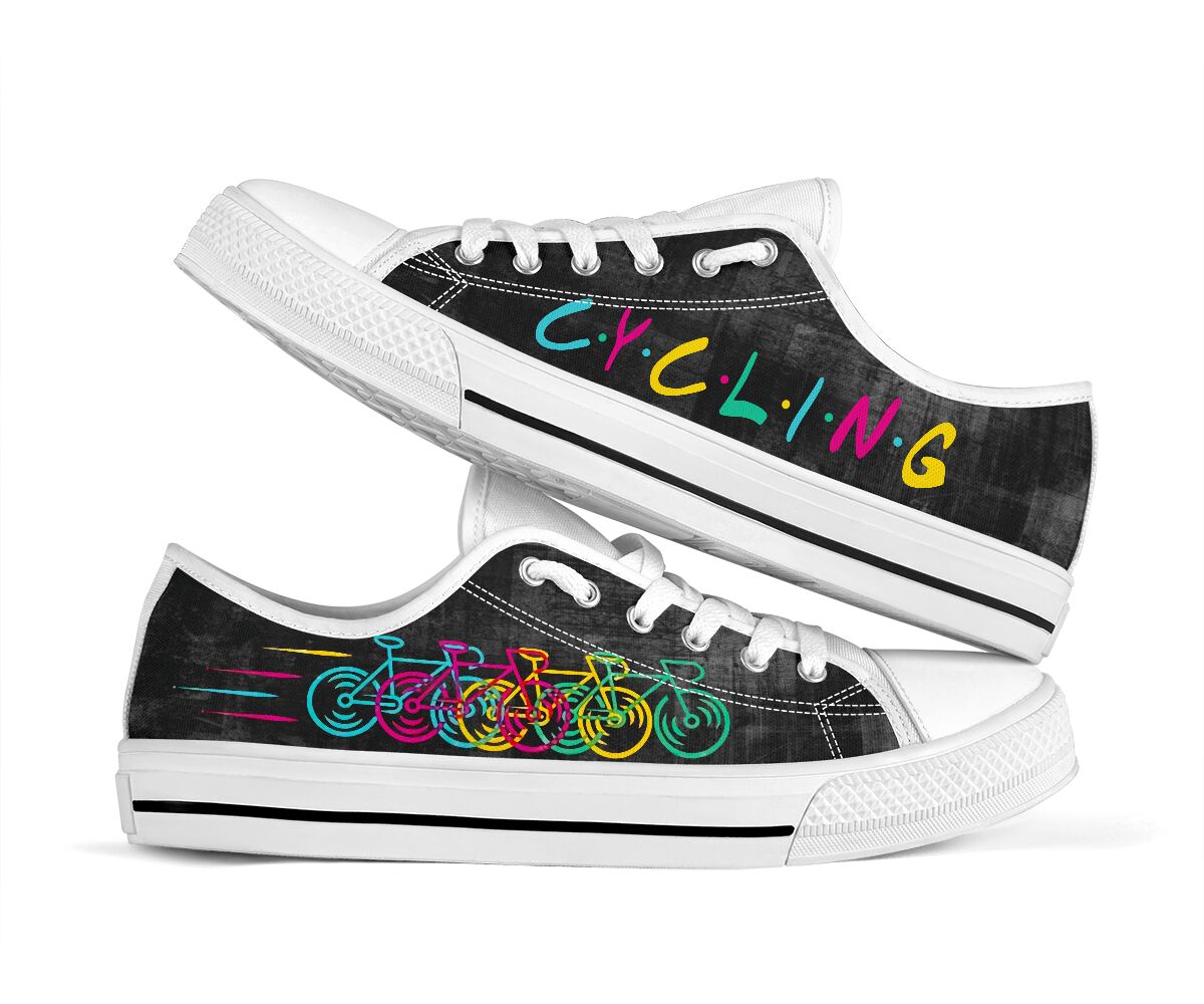 Cycling Color Text - Low Top - Nnd Shoe - Love Love Top Shoes