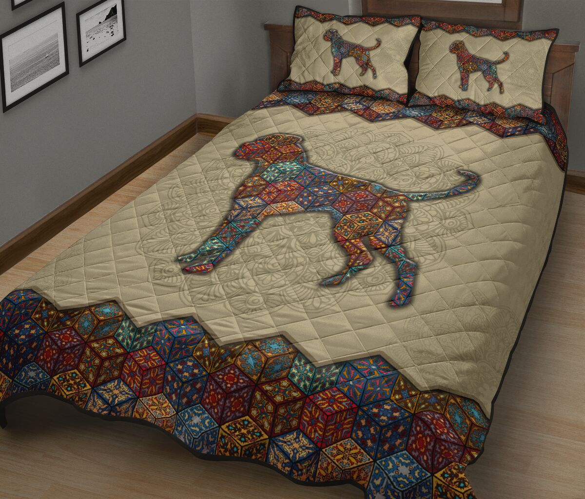 Quilt Bed Set - Mandala - Boxer 57 - Love Quilt Bedding Set