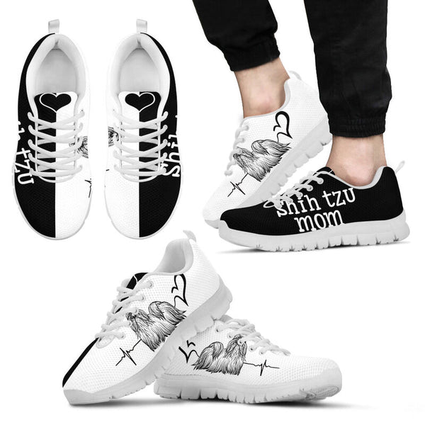 Shih Tzu Mom Sneakers, Runni- Love Sneakers