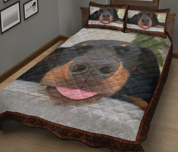 Dachshund Sleeping - Quilt Bed Set - Love Quilt Bedding Set