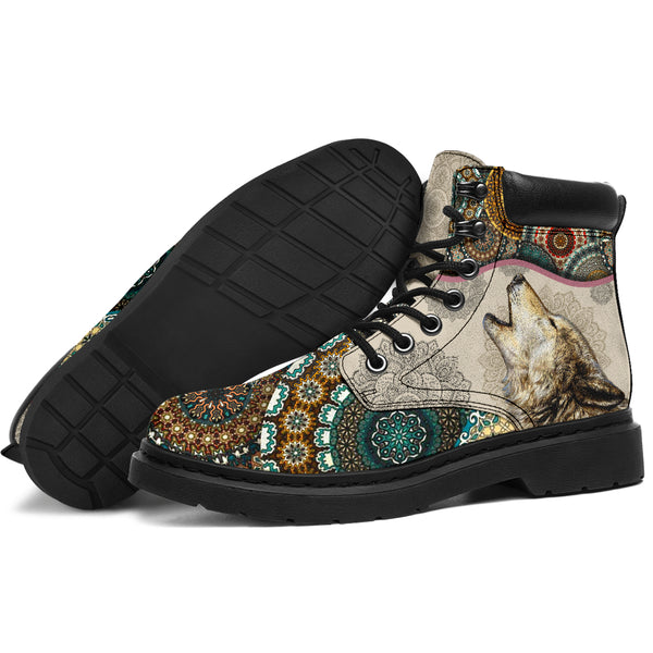 Wolves - Vintage Mandala Asboot Sky 2 - Love All Season Boots