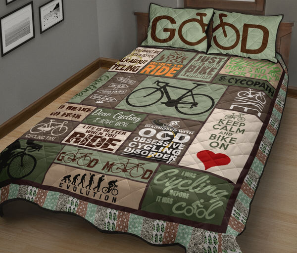 Cycling Good - Bed Set- Love Quilt Bedding Set