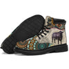 Angus Cattle - Vintage Mandala Asboot Sky - Love All Season Boots