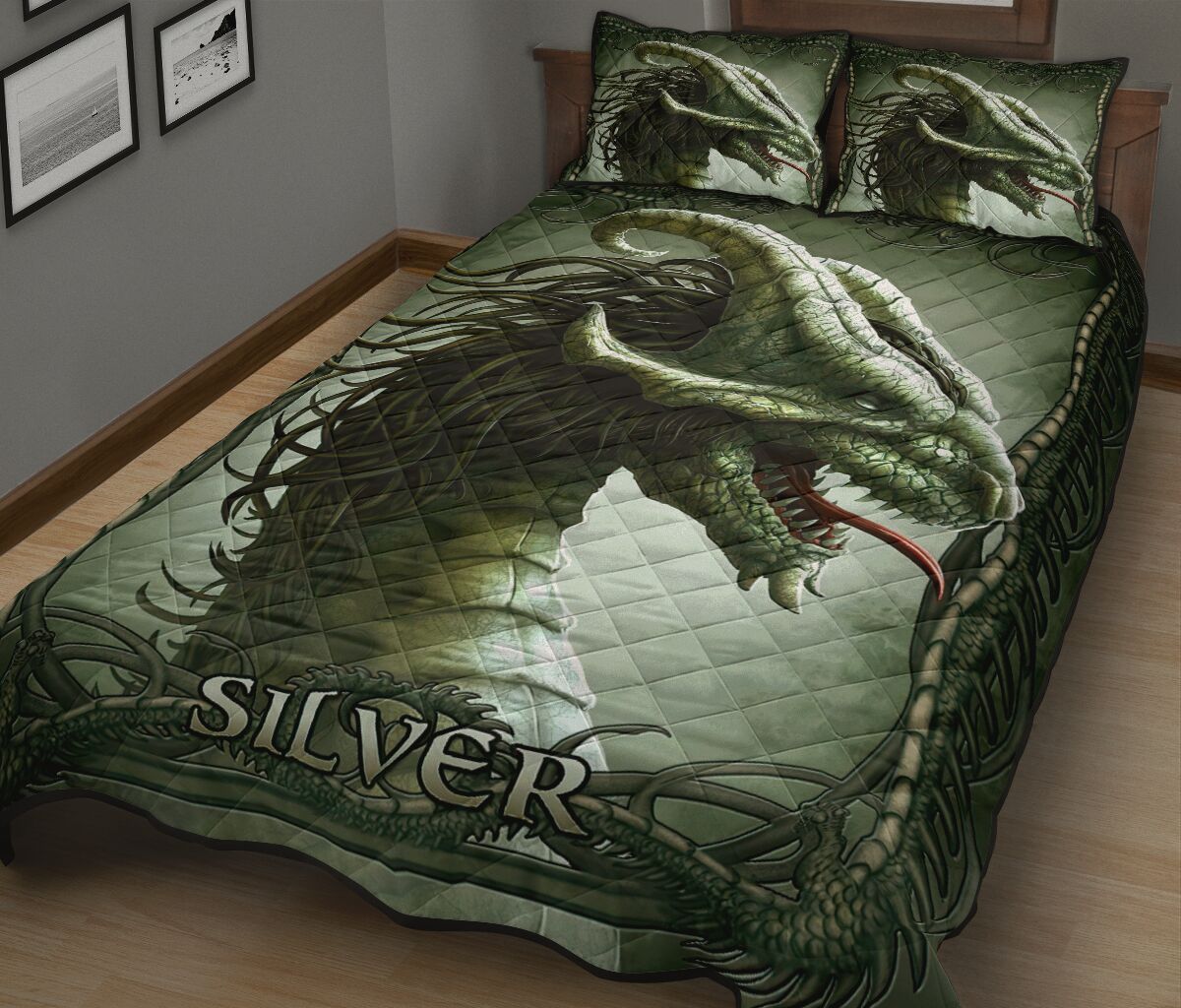 Dragon Qbs Quilt Bed Set - Love Quilt Bedding Set