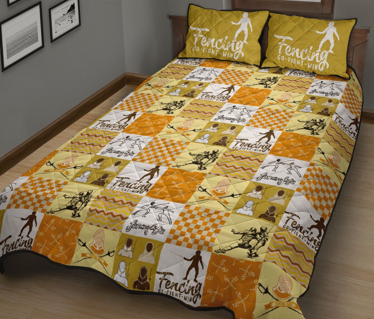 Fencing Life - Bed Set - Love Quilt Bedding Set