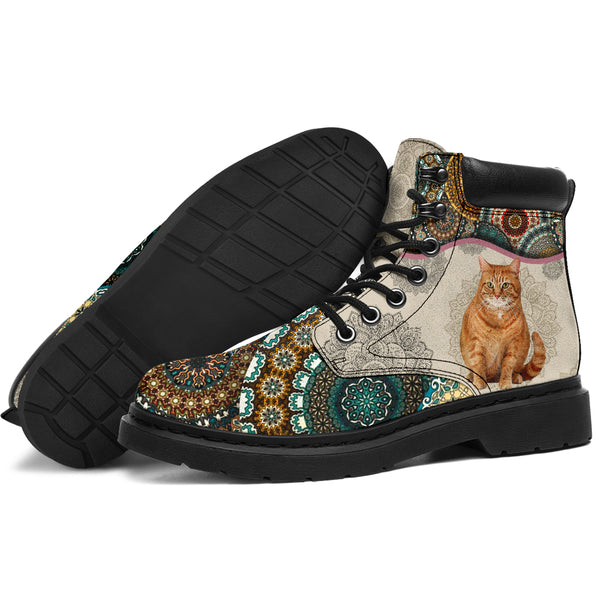 Ginger Cat - Vintage Mandala Asboot Kd - Love All Season Boots