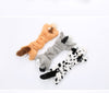 Dog Plush Chew Toy Cute Animal Shape Body Stretchable