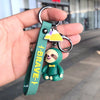 Cute Sloth Keychain Cartoon Anime Silicone Key Chains For Women Kids Fashion Animal Series Trinkets For Car Key Ring