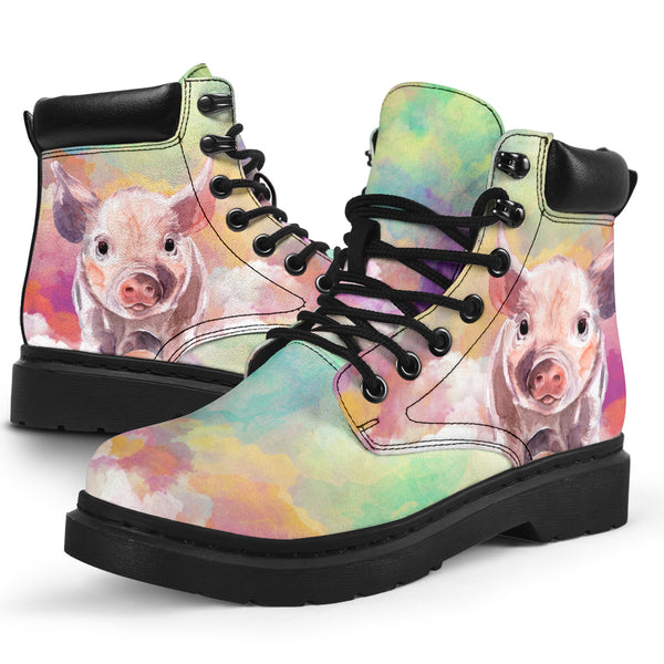 Pig Sky Watercolor Asboot - Love All Season Boots