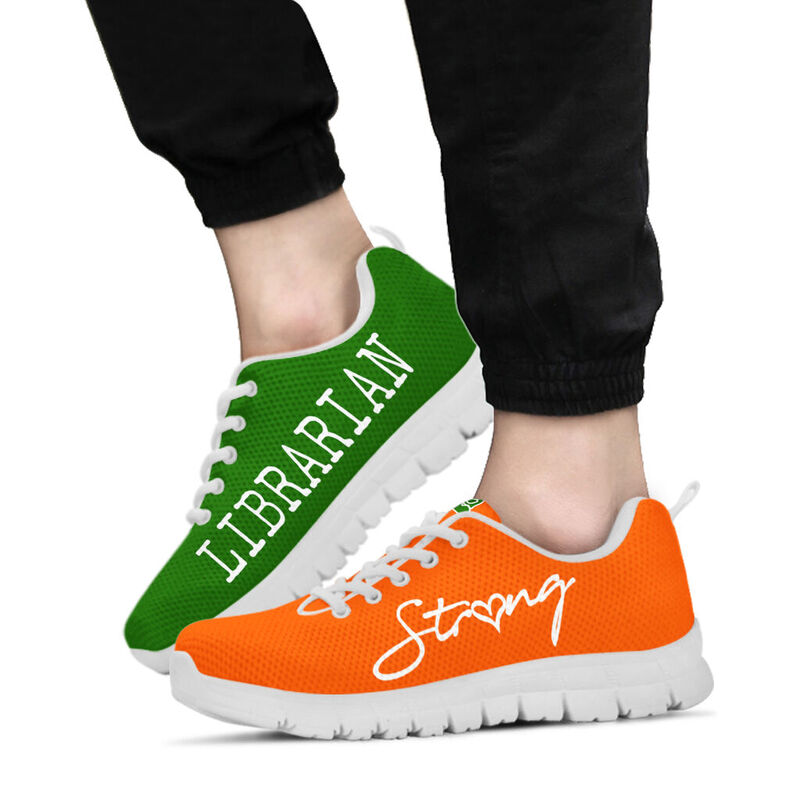 Librarian Black Orange Green Kd Sneakers, Runni- Love Sneakers