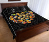 Bee Heart Cartoon Style Quilt Bed Set - Love Quilt Bedding Set