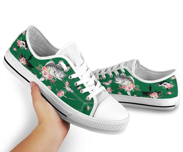 Low Top - Fishing - Hunter Green Shoe - Love Love Top Shoes