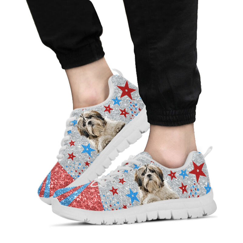 Dt-9 Shih Tzu Circle Shoes (not A Glittered Product) Sneakers, Running - Love Sneakers