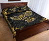 Owl Celtic Gold Style Quilt Bed Set - Love Quilt Bedding Set