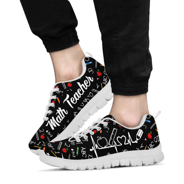 Math Teacher Hb Partten Shoe Sneakers, Running Shoes, Shoes For Women, Shoes For Men, Custo- Love Sneakers