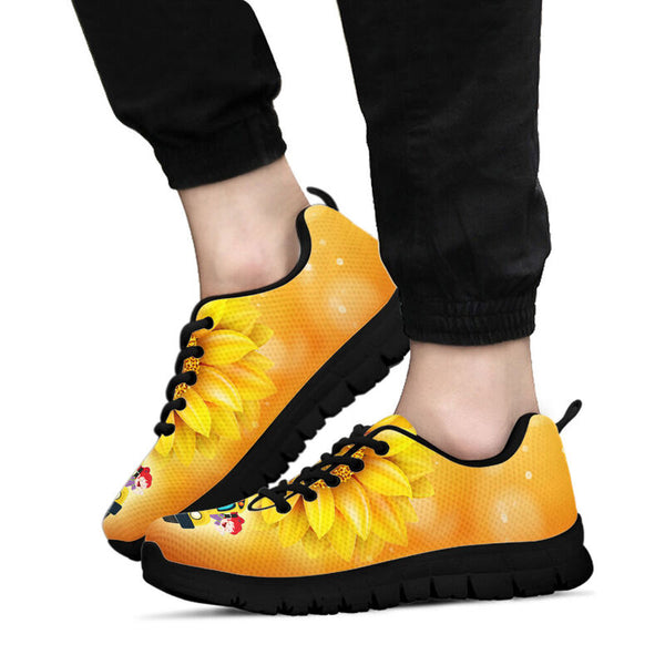 Sunflower School Bus Sneakers, Runni- Love Sneakers