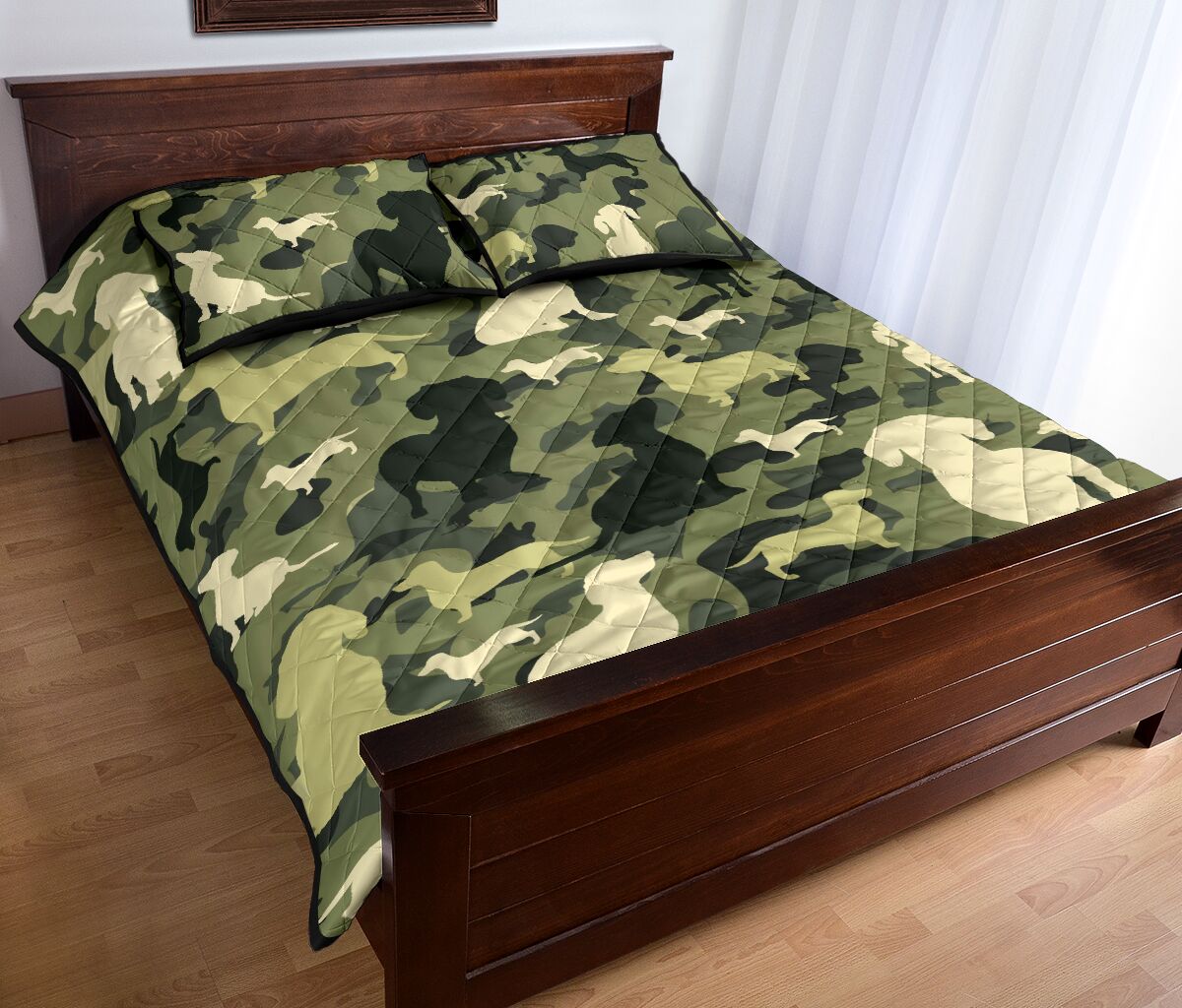 Dachshund Army Pattern - Bed Set - Love Quilt Bedding Set