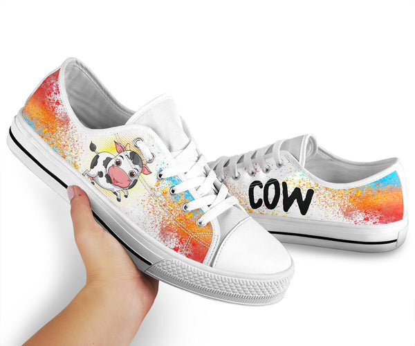 Cow Color Halftone - Low Top - Nnd Shoe - Love Love Top Shoes