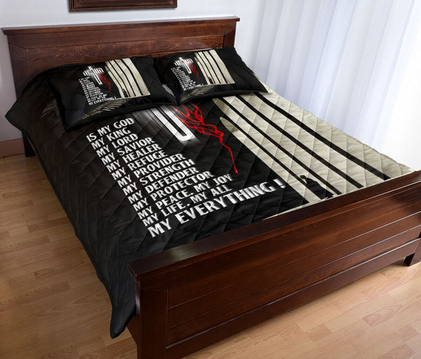 God Jesus Is My God Church Of Light Style Quilt Bed Set - Love Quilt Bedding Set