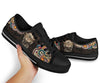 Dragonfly Henna Paisley Low Top Black Shoes