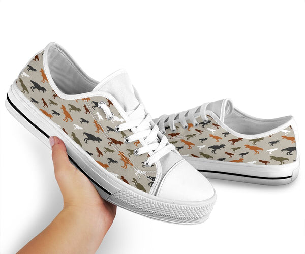 Dinosaurs Pattern Low Top Shoes