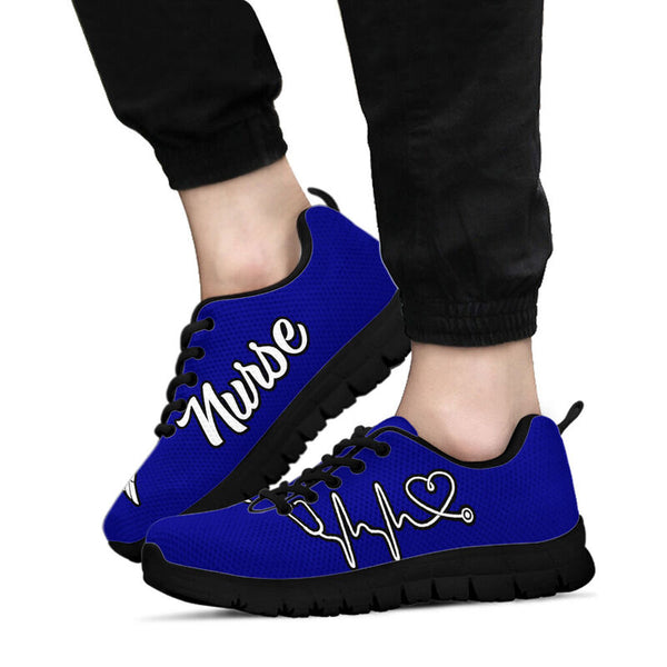 Nurse- Navy Blue Kd Sneakers, Running Shoes, Shoes For Women, Shoes For Men, Custom Shoes, L- Love Sneakers
