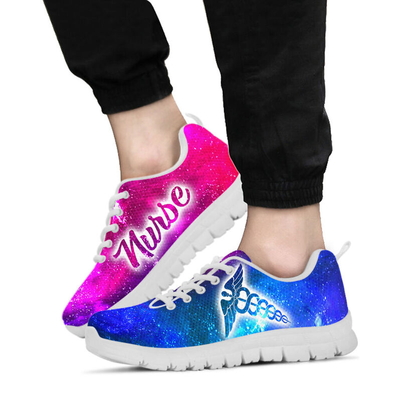 Nurse Galaxy2 Neon Kd Sneakers, Running Shoes, Shoes For Women, Shoes For Men, Custom Shoes,- Love Sneakers