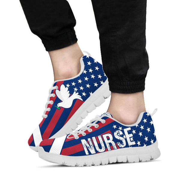 Nurse Peace Sneakers, Running Shoes, Shoes For Women, Shoes For Men, Custom Shoes, L- Love Sneakers