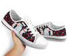 Cow Cute Love Pattern - Low Top Shoe - Love Love Top Shoes