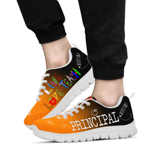 Principal Live Love Teach Borkd Sneakers, Runni- Love Sneakers
