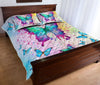 Butterfly Color- Quilt Bed Set - Love Quilt Bedding Set