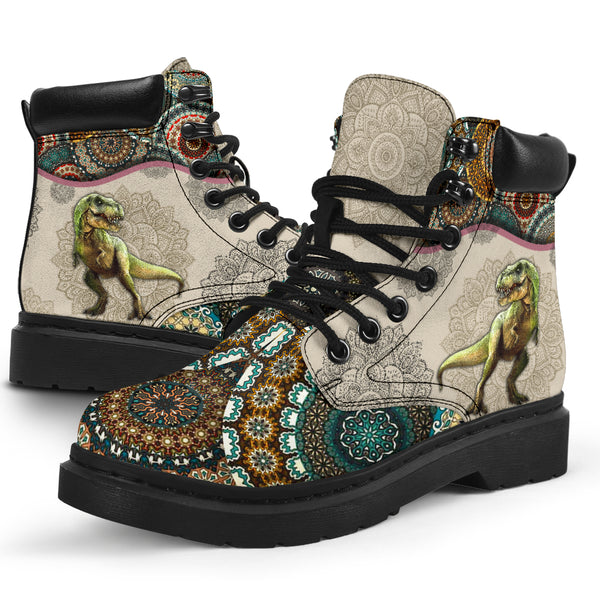 Dinosaurs - Vintage Mandala Asboot Sky - Love All Season Boots