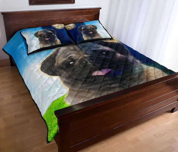 Pug Day And Night - Bed Set - Love Quilt Bedding Set