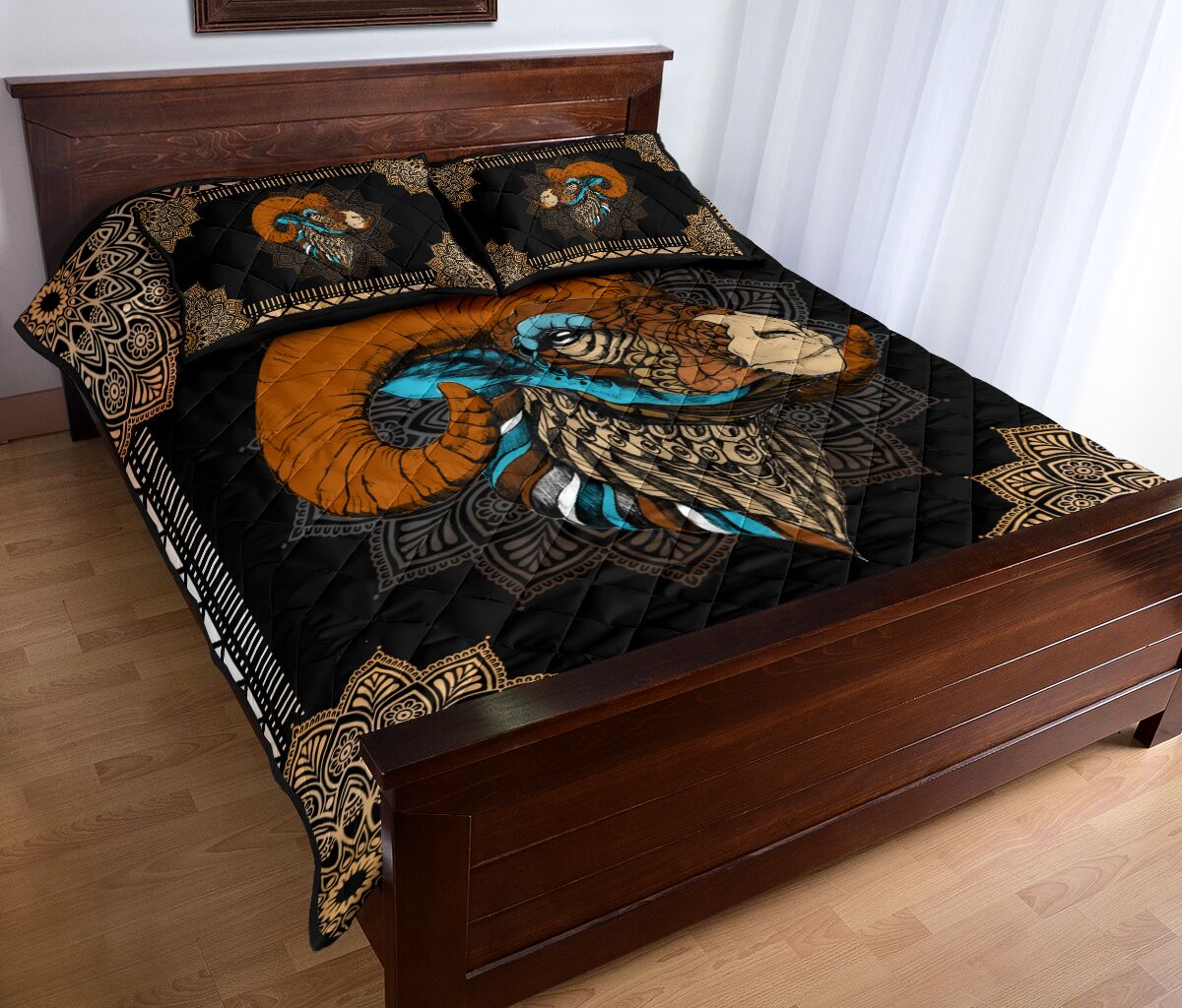 Goat Quilt Bed Set 48 - Love Quilt Bedding Set