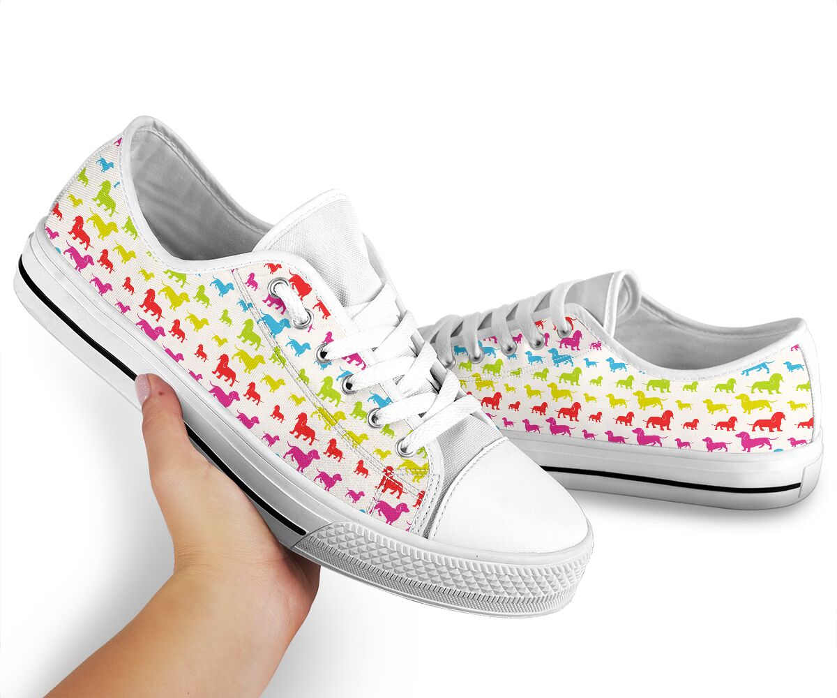 Dachshund Colorful- Low Top Shoe - Love Love Top Shoes
