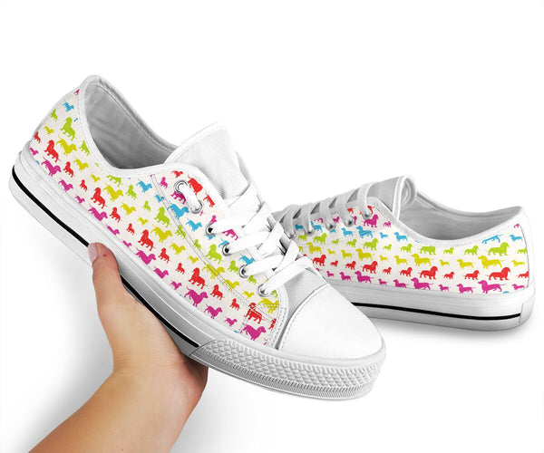 Dachshund Colorful- Low Top Shoe - Love Love Top Shoes