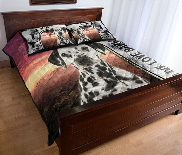 Live Love Bark Dalmatian- Bed Set - Love Quilt Bedding Set