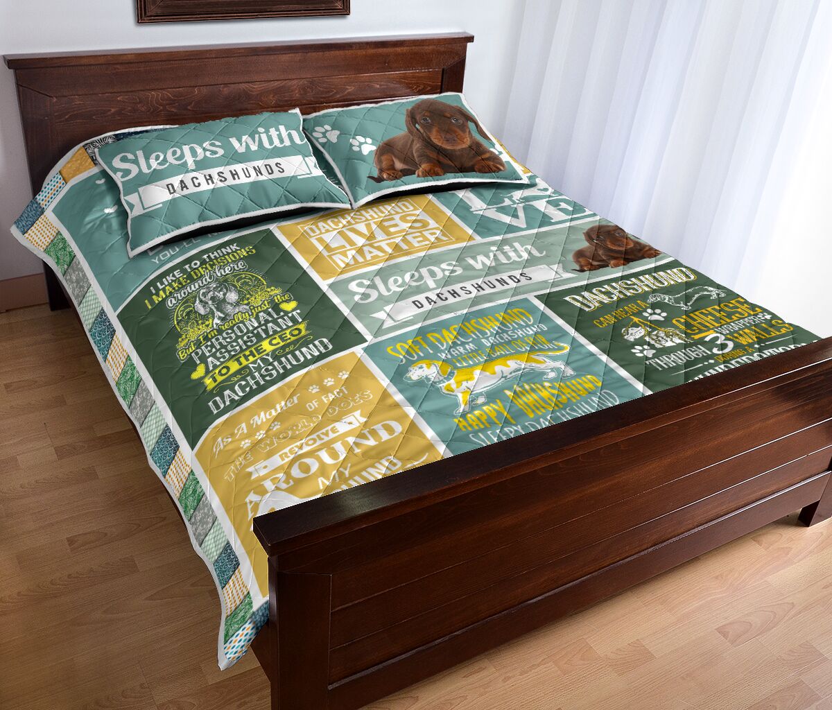 Dachshund Lover - Bed Set - Love Quilt Bedding Set