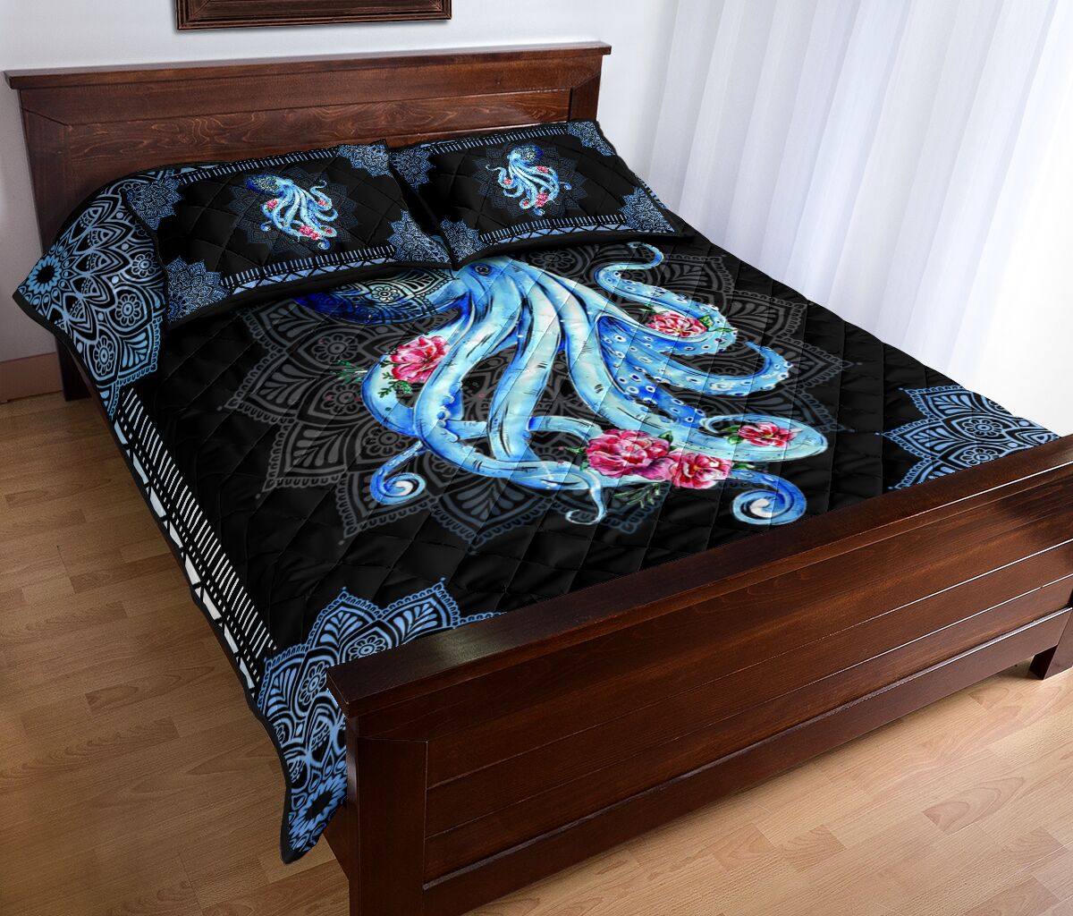 Octopus Quilt Bed Set 88 - Love Quilt Bedding Set