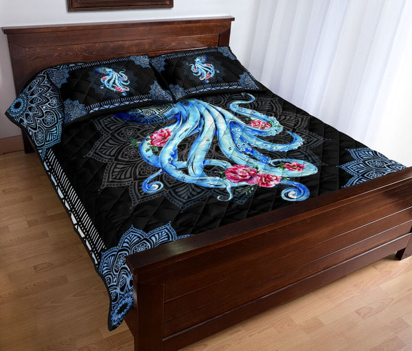 Octopus Quilt Bed Set 88 - Love Quilt Bedding Set