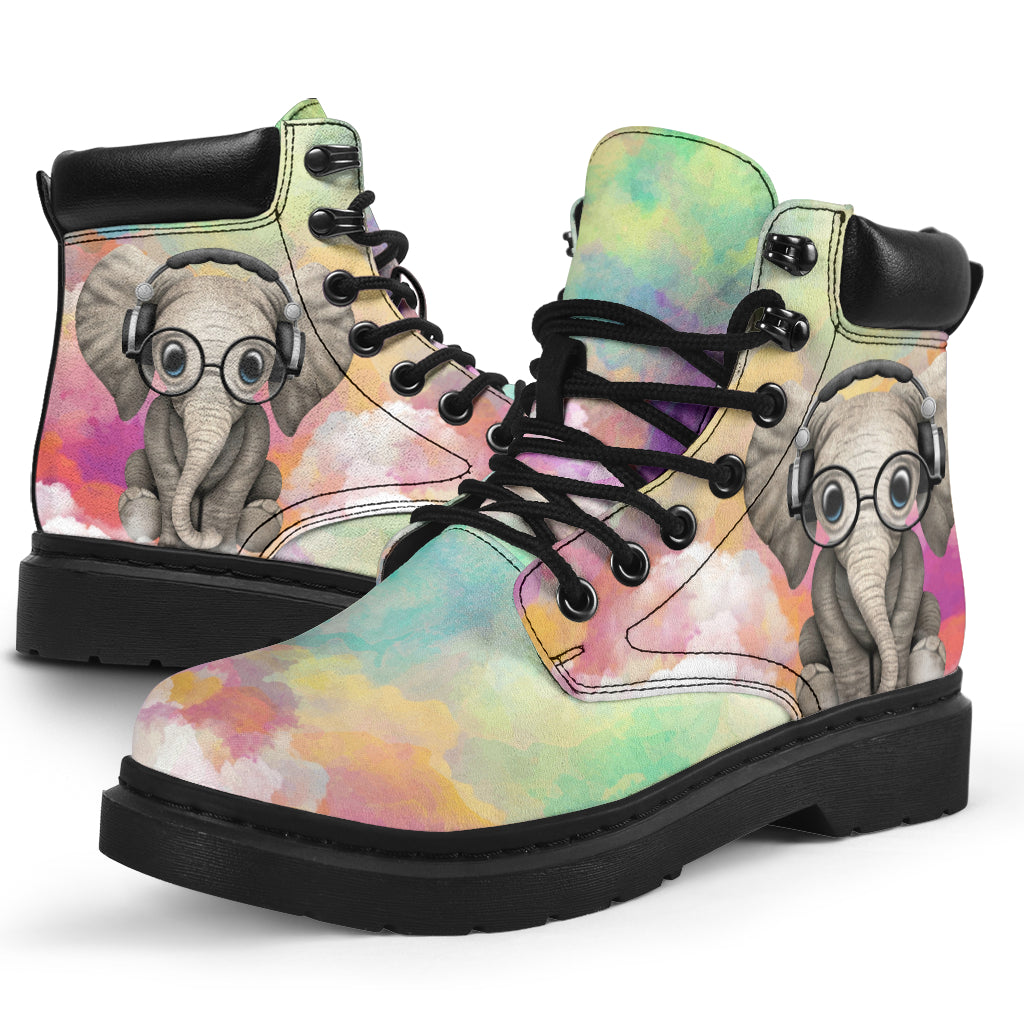 Elephant Sky Watercolor Asboot - Love All Season Boots