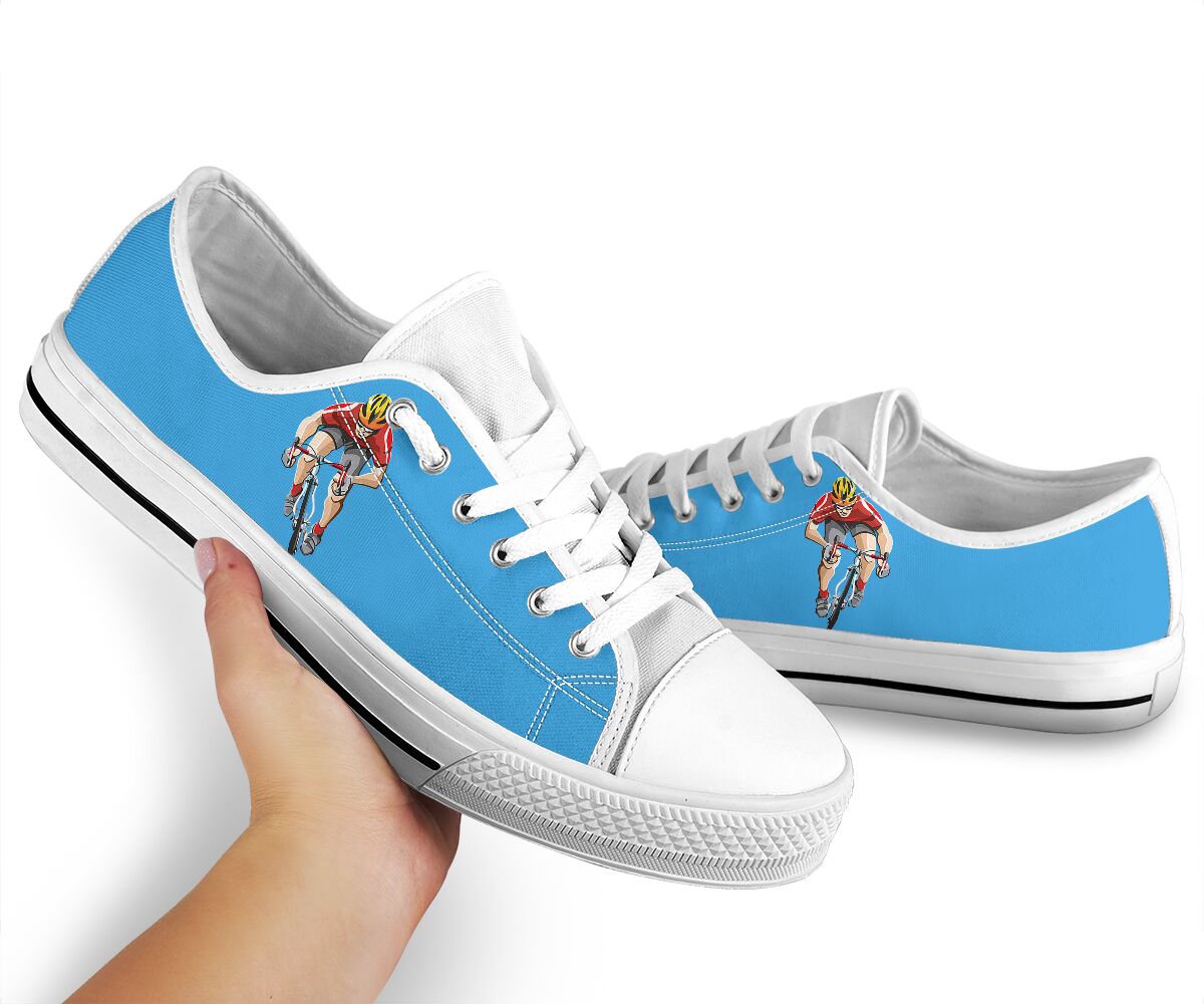 Cycling Blue - Low Top Shoe - Love Love Top Shoes