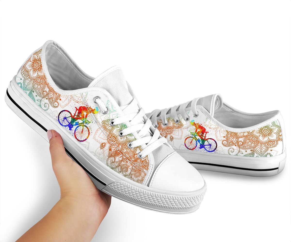 Cycling Mandala Color - Low Top Shoe - Love Love Top Shoes