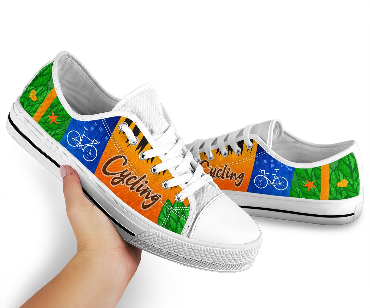 Cycling Three Color - Low Top Shoe - Love Love Top Shoes