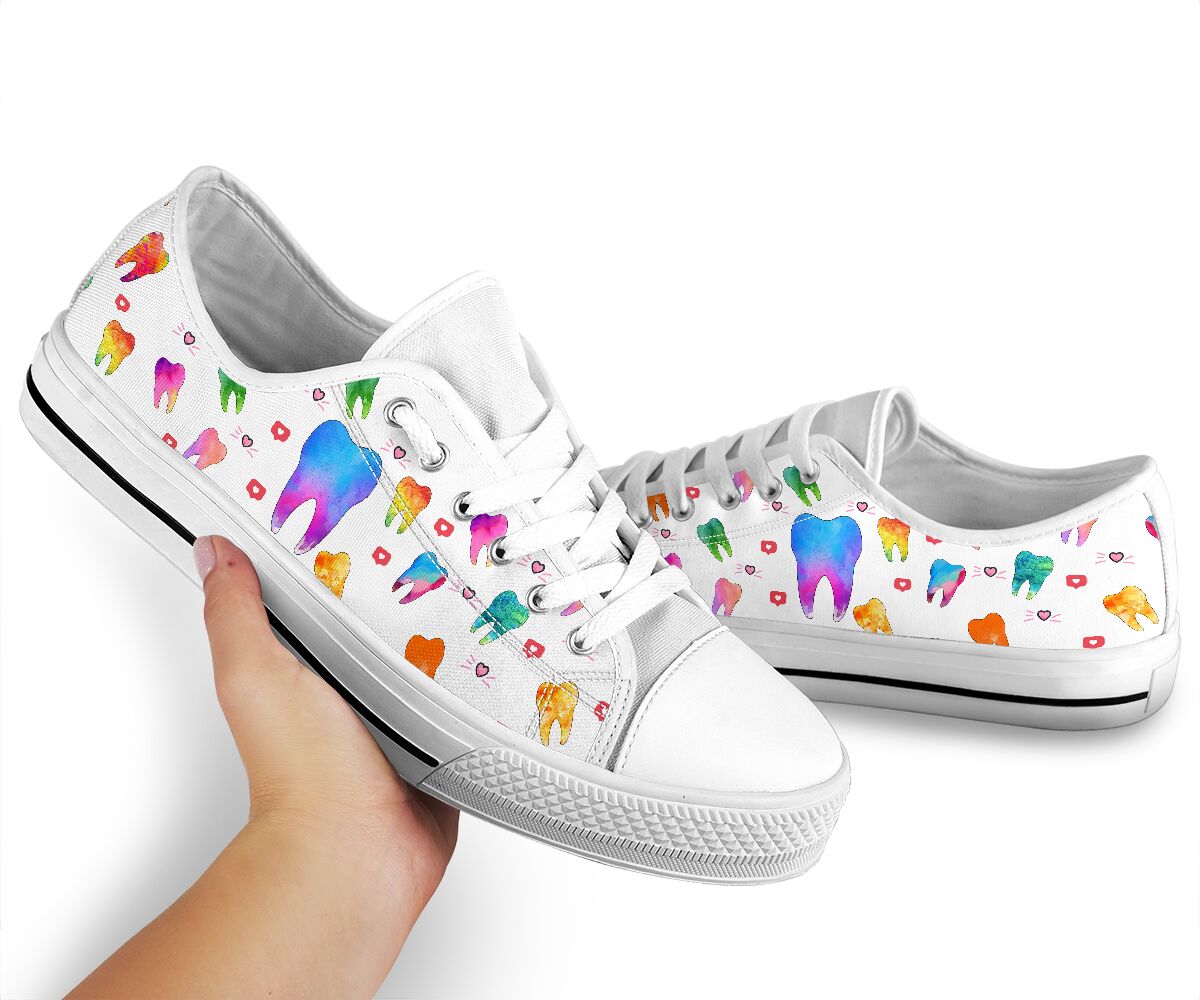 Dentist White - Low Top Shoe - Love Love Top Shoes