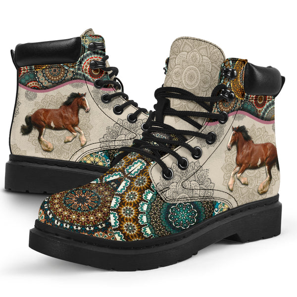 Draft Horse - Vintage Mandala Asboot Sky Kd - Love All Season Boots